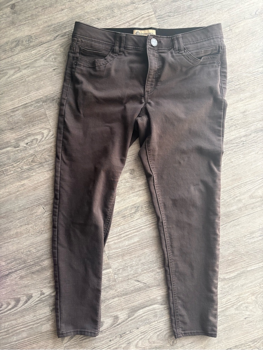Democracy Dark Brown Skinny Jeans